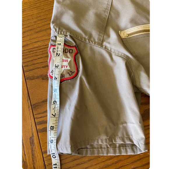 Vintage Deputy Sheriffs Short Sleeved Flight Suit Coveralls in Khaki Brown - L - Picture 9 of 9